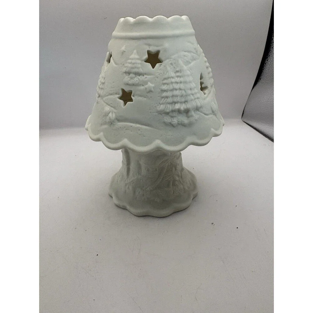Vintage Dickson’s Ceramic Festive Starry Fairy Lamp Votive Candle Holder Xmas